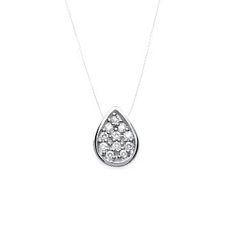 Collier argent 925 /000 rhodiée oz micro serti 87C60042