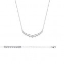 Collier argent 925/000 rhodiée oz micro serti 