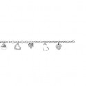 Bracelet argent 925/000 rhodiée femme oz