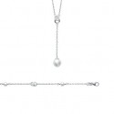 Bracelet argent 925/000 rhodiée femme oz imitations perles
