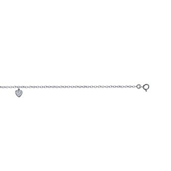 Chaîne cheville argent 925/000 rhodiée oz ICAABHCF