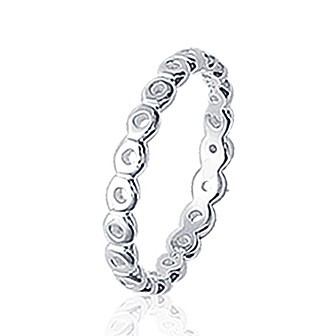 Bague argent 925/000 alliance