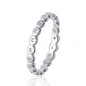 Bague argent 925/000 alliance