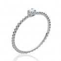 Bague argent 925/000 rhodiée oz