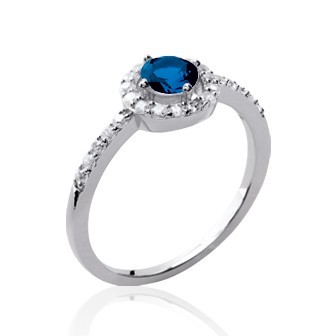 Bague argent 925/000 rhodiée oz micro serti