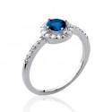 Bague argent 925/000 rhodiée oz micro serti