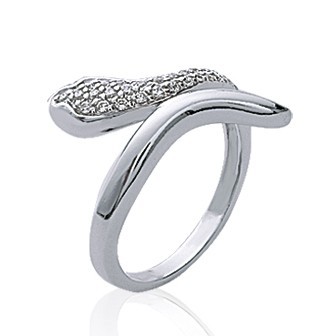 Bague argent 925/000 rhodiée oz