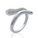 Bague argent 925/000 rhodiée oz