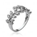 Bague argent 925/000 rhodiée oz micro serti
