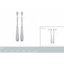 Boucles d'oreilles argent 925 rhodiée oz micro serti