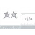 Boucles d'oreilles argent 925/000 rhodiée oz