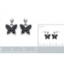 Boucles d'oreilles argent 925/000 rhodiée oz