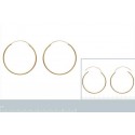 Créoles plaqué or 750/000 3 microns