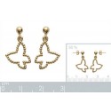 Boucles d'oreilles plaqué or 750/000 3 microns