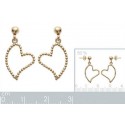 Boucles d'oreilles plaqué or 750/000 3 microns 