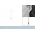 Boucles d'oreilles plaqué or 750/000 3 microns