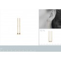 Boucles d'oreilles plaqué or 750/000 3 microns