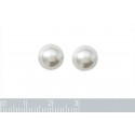 Boucles d'oreilles plaqué or 750/000 3 microns imitation perles