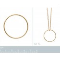 Pendentif plaqué-or 750/000 3 microns