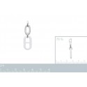 Pendentif argent rhodiée 925/000 oz céramique