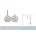 Boucles d'oreilles argent 925/000 rhodiée 