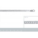 Bracelet argent 925/000 diamanté 4 faces 
