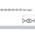Chaîne argent 925/000 maille grains de café