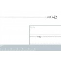Chaîne argent 925/000 rhodiée réglable 
