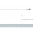 Chaîne argent 925/000 maille forçat bombée 