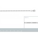 Chaîne argent 925/000 rhodiée maille figaro diamantée 3 maillons 4 faces -