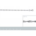 Bracelet argent 925/000 rhodiée maille Singapour 