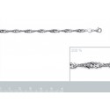 Bracelet argent 925/000 maille Singapour