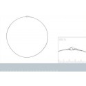 Collier argent 925/000 maille oméga ronde