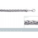 Bracelet argent 925/000 rhodiée mixte