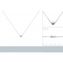 Collier argent 925/000 rhodiée
