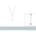 Collier argent 925/000 rhodiée 
