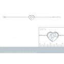 Bracelet argent 925/000 rhodiée femme