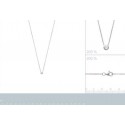 Collier argent 925/000 rhodiée oz