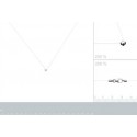 Collier argent 925/000 rhodiée oz 