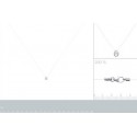 Collier argent 925/000 rhodiée oz