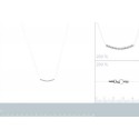 Collier argent 925 rhodiée oz micro serti