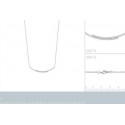 Collier argent 925 rhodiée oz micro serti