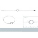 Bracelet argent 925/000 rhodiée femme oz