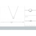 Bracelet/collier argent 925/000 rhodiée femme oz