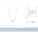 Collier argent 925/000 rhodiée oz 