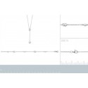 Bracelet argent 925/000 rhodiée femme oz imitations perles