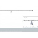 Chaîne cheville argent 925/000 rhodiée oz