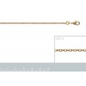 Chaîne doré 10/000 maille forçat diamantée