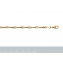Bracelet plaqué-or 750/000 3 microns maille Singapour