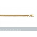 Collier femme plaqué-or 750/000 3 microns